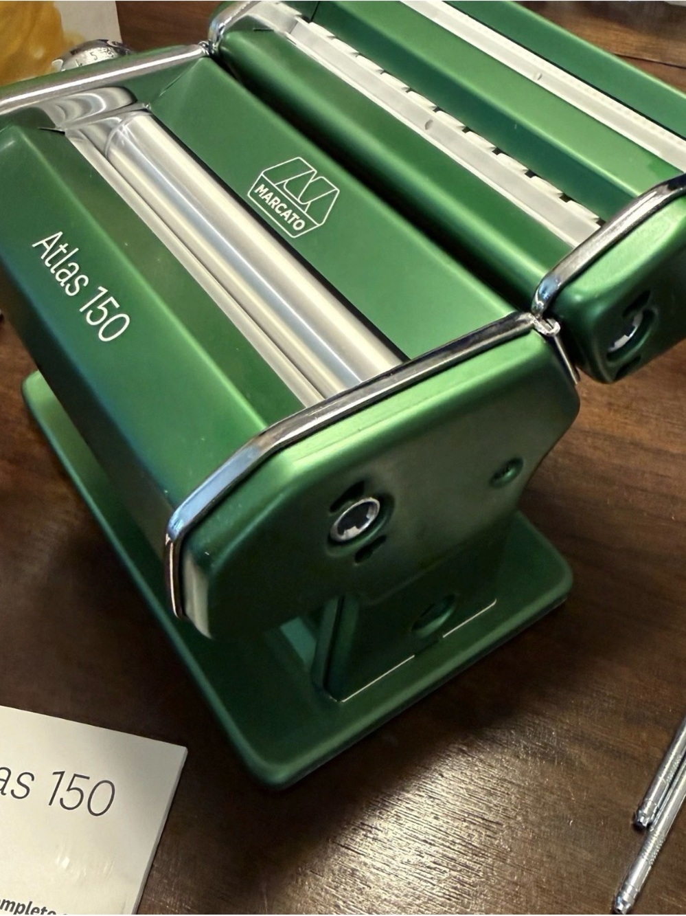 Marcato Atlas 150 Wellness Pasta Machine Stainless Made In Italy  NEW GREEN